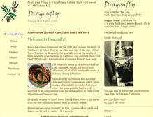 Tablet Screenshot of dragonflycuisine.com